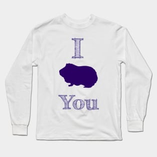 Love Cavia Guinea pig pet valentine Long Sleeve T-Shirt